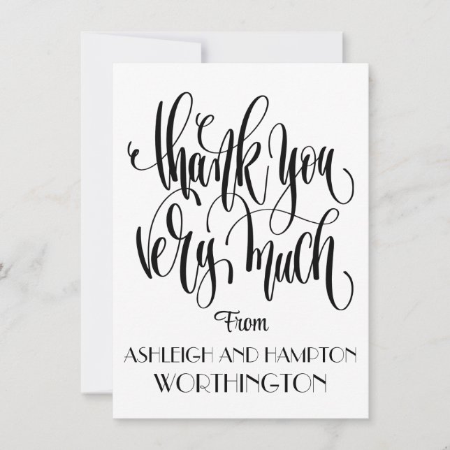 Merci de carte plat (Devant)