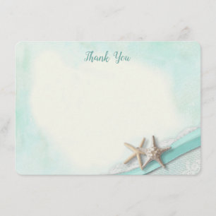 Merci de carte plat Starfish et Ribbon