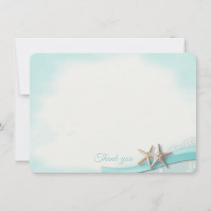 Merci de carte plat Starfish et Ribbon