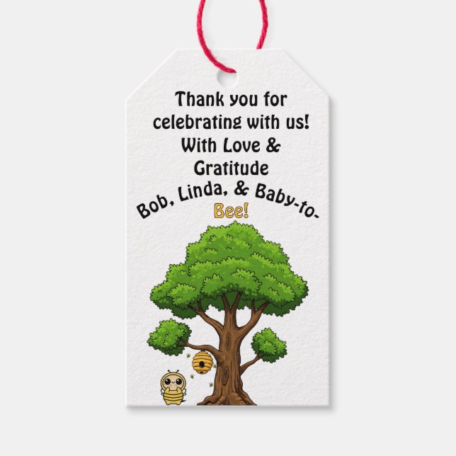 Merci de célébrer avec nous - Étiquettes cadeaux a (Devant)