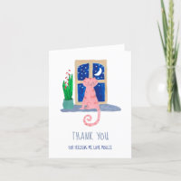 Merci de chat mignon pour me nourrir