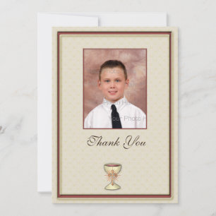 Merci de communion Carte photo