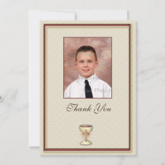 Merci de communion Carte photo