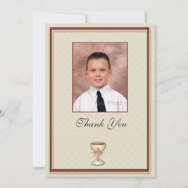 Merci de communion Carte photo (Devant)