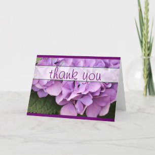 Merci de ~ de carte de voeux : : Floral
