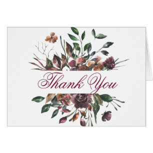 Merci de design floral Bourgogne bouché