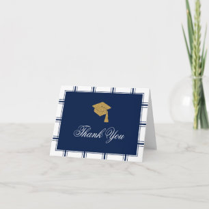 Merci de diplôme bleu classique