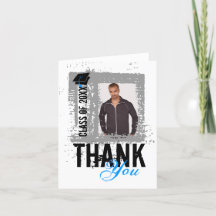 Merci de diplôme Carte blanche Ajouter une photo