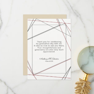 Merci de diplôme Conception géométrique