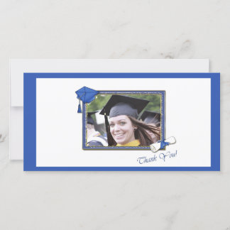 Merci de diplôme en bleu