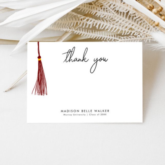 Merci de diplôme Maroon Tassel (Créateur téléchargé)