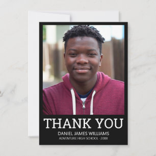 Merci de diplôme Simple Photo Noir