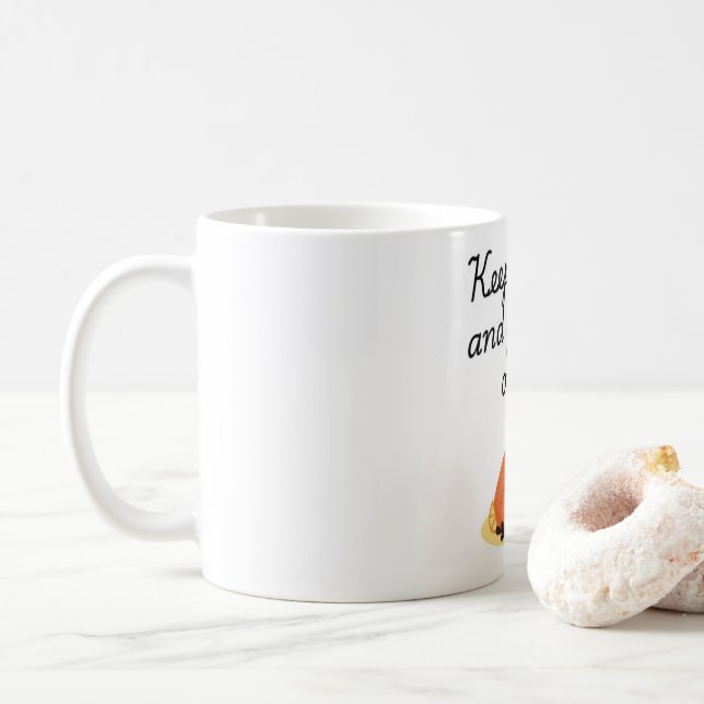 Merci de donner Tasse de café, dinde drôle (Avec donut)