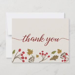 Merci de douche nuptiale automne feuillage d'autom