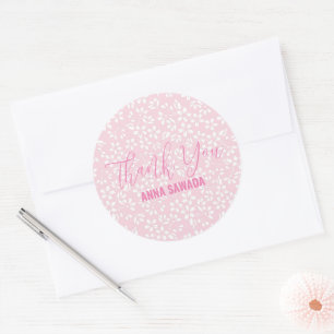MERCI de étiquette en fleurs de SAKURA