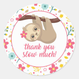 Merci de fentes mignonnes Favoriser Stickers Fleur
