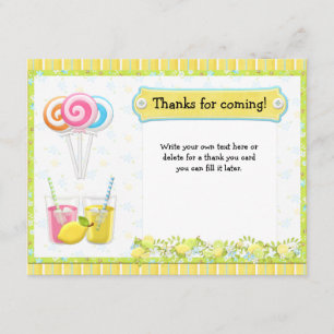 Merci de fête d'anniversaire de Lollypops et de