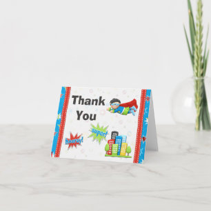 Merci de fête d'anniversaire de super héros