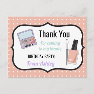 Merci de fête d'anniversaire Invitation carte Beau