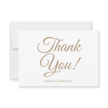 Merci de Fête des mariées blanc or