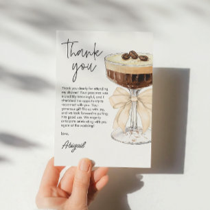 Merci de Fête des mariées Bow Espresso Martini