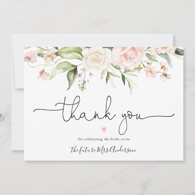 Merci de Fête des mariées de verdure (Devant)