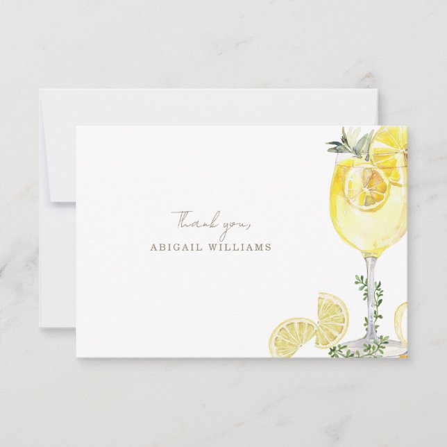 Merci de Fête des mariées Limoncello (Devant)