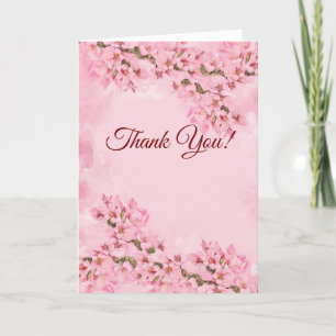 Merci de fleurs de cerisiers roses