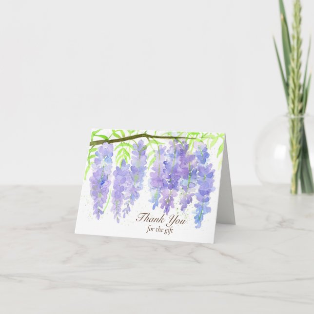 Merci De Fleurs De Wisteria Pour Le Mariage Cadeau (Devant)