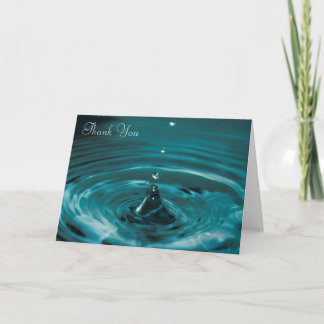 Merci de goutte d'eau turquoise