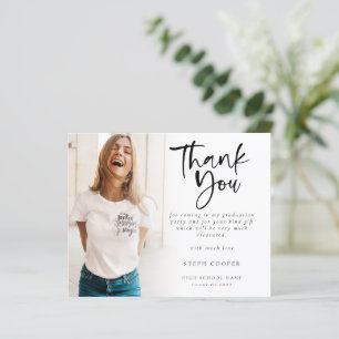 Merci de graduation du script photo budgétaire