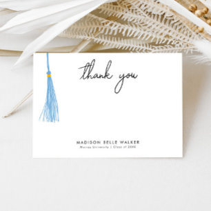 Merci de graduation Light Blue Tassel