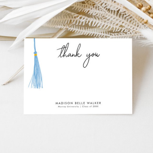 Merci de graduation Light Blue Tassel (Créateur téléchargé)