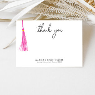 Merci de graduation Pink Tassel
