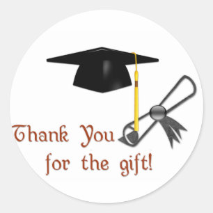 Merci de graduation pour les Stickers Cadeaux