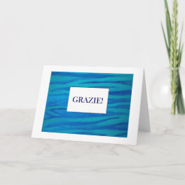 Merci de Grazie dans la carte d'Italiano