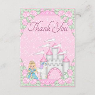 Merci de jolie princesse, de licorne et de château