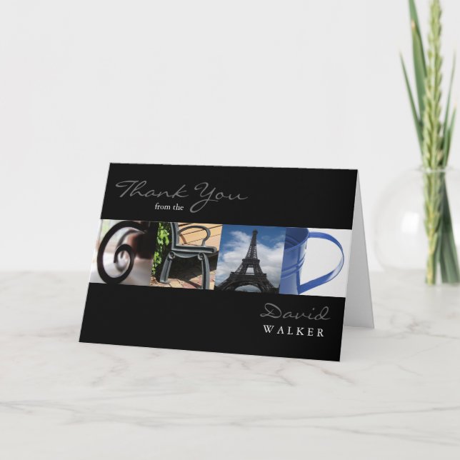 Merci de la carte de diplômé dans l'alphabet (Devant)