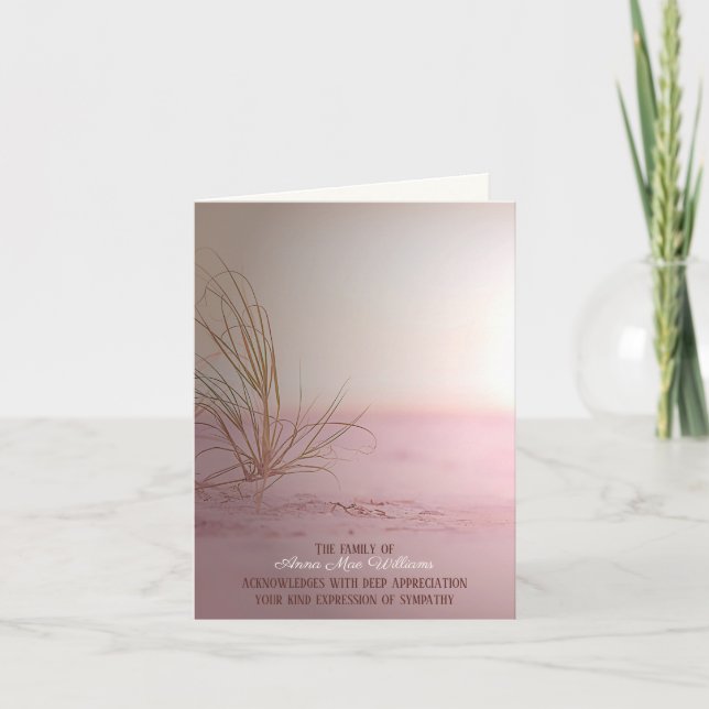 Merci de la sympathie de l'herbe de plage (Devant)