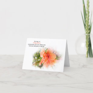 Merci de la sympathie de l'Hibiscus orange