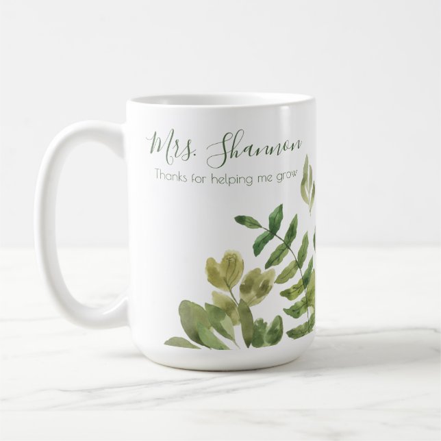 Merci De M'Aider À Croître En Mug (Gauche)