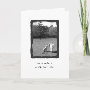 Merci de m'aider ! carte de remerciements