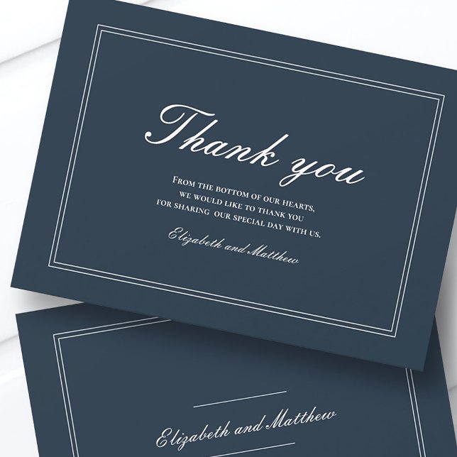 Merci de mariage classique et simple et élégant (Créateur téléchargé)