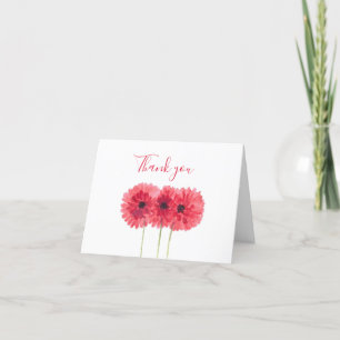 Merci de Mariage de couleur rouge classique Dahlia