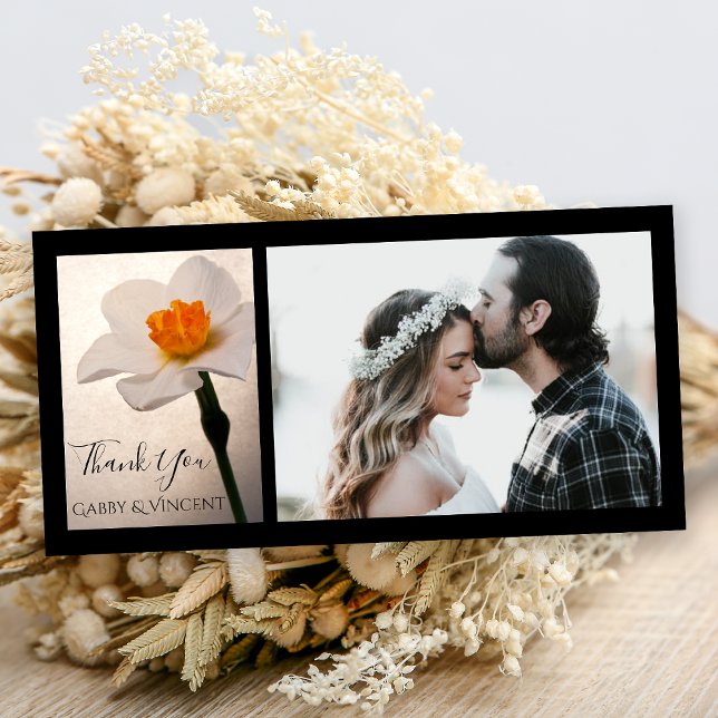 Merci de Mariage de jonquille à ressort blanc (Créateur téléchargé)