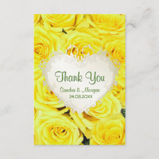 Merci de Mariage de rose jaune