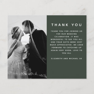 MERCI de mariage personnalisé photo minimaliste BU