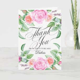 Merci de Mariage végétal floral sur mesure