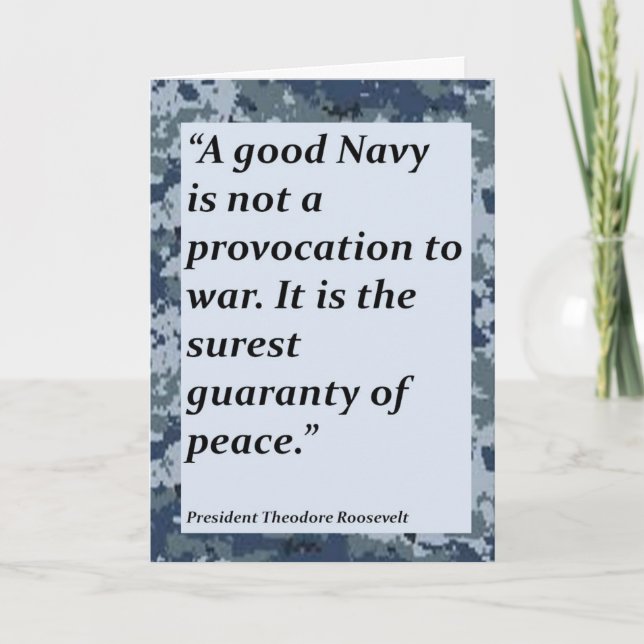 Merci de marine pour votre carte de service (Devant)