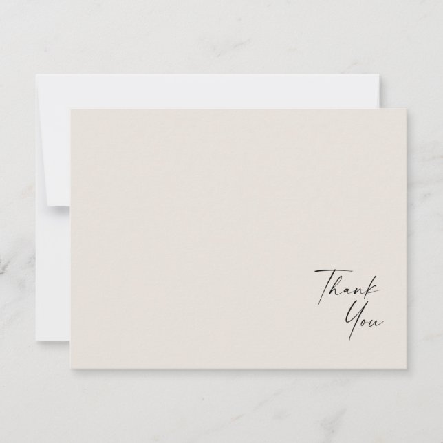 Merci de message contemporain mariage (Devant)